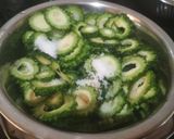 A picture of step 1 of Bittergourd chips.