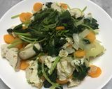 Foto langkah ke 4 dari resep Chicken Breast with Spinach and Friends (clean eat).