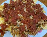 A picture of step 5 of Beef nacho.