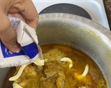 A picture of step 9 of Mughlai chicken.