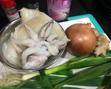 蒜香軟絲的食譜步驟1照片