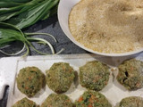 Medvehagymás-juhtúrós spagetti brokkolis zöldségfasírttal