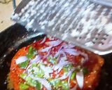 A picture of step 3 of Gajer ka pizza.