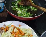 A picture of step 2 of Veg Kolhapuri.
