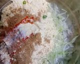 A picture of step 2 of Kofta e rogan.