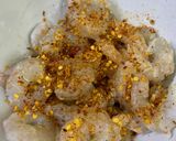 A picture of step 1 of Dynamite Prawns.