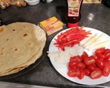 Une image de l'étape 1 de Wraps Nuggets sauce barbecue.