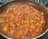 A picture of step 5 of KHAGINA (a savoury egg dish).