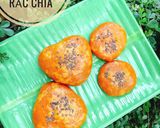 Hình bước làm 4 của món Ăn dặm - Bánh khoai lang nhân phomai rắc chia