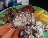 Foto del paso 11 de la receta: Mi bowl de Arroz con vegetales y atún... 🍱🥗🥙🍚🥫🍱