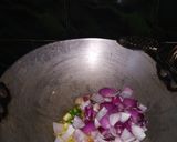 A picture of step 3 of Chana Chilli.