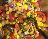 A picture of step 2 of Corn Bhel.