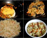 A picture of step 2 of Egg Fried Rice Indian Style.