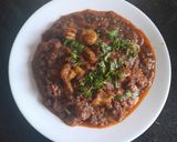 A picture of step 5 of Prawns masala.