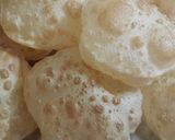 A picture of step 2 of Luchi (Indian puffed bread).