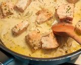 Une image de l'étape 6 de Tagliatelles au saumon.