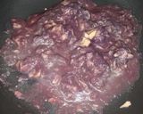 Foto del passaggio 3 della ricetta Tagliatelle agli spinaci con crema di cavolo rosso e tonno