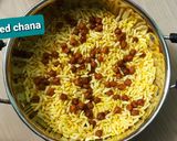 A picture of step 1 of Bhel puri.