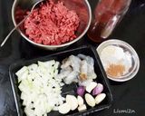 Foto langkah ke 2 dari resep Rolade daging sapi & udang.