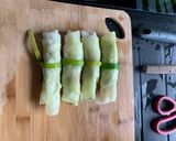 Hình bước làm 1 của món Bắp cải cuộn thịt bò ft mì