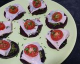 A picture of step 9 of Christmas canapes.