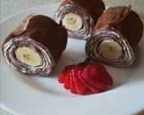 Banános palacsintatekercs recept fázis 4 fotója