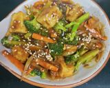 A picture of step 11 of Mangolian Stir fry Tofu.