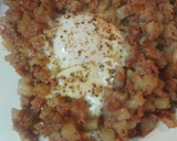 A picture of step 3 of Hash and Eggs.