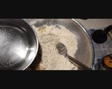 A picture of step 4 of Ukadpendi / उकडपेंडी (maharashtrian wheat Upma).