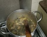 A picture of step 2 of Creamedvegetable#coconut cream contest and #Author marathon.