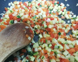 Foto del paso 8 de la receta: Arroz tricolor con verduritas y curry