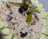 A picture of step 4 of Beef white biryani.