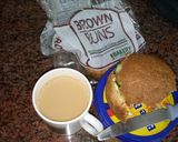 A picture of step 1 of Milk tea, and brown buns #favorite Easterdish.