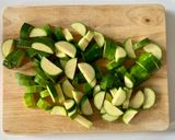 A picture of step 2 of Pasta with Zucchini and Ricotta.