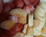 عکس مرحله 1 از دستور سالاد میوه زمستانی😉😇😊😍(Fruit salad)