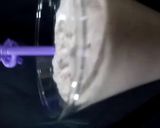 A picture of step 6 of Oreo ice cream milkshake.