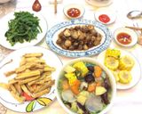Hình bước làm 5 của món Nấm rơm, nấm mèo kho sả
