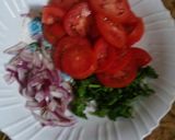 A picture of step 1 of Boiled Matoke with rice #authormarathon.