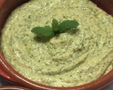 A picture of step 4 of Herby Hummus.