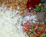 A picture of step 2 of Chana chaat.