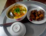 Hình bước làm 3 của món Canh trứng cà chua