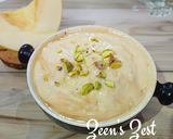 A picture of step 4 of Kharbuza/Muskmelon Shrikhand.