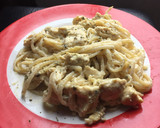 Foto del paso 3 de la receta: Spaghetti en salsa blanca con pollo