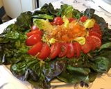 Une image de l'étape 11 de Salade de laitue rougette aux tomates,courgette râpée et orange.