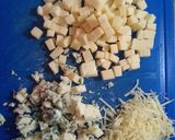 Foto del paso 2 de la receta: #elijococinar este budín salado con queso azul y cebolla verde