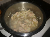 Arroz con salmón y marisco