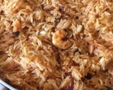 A picture of step 20 of Prawn Maqlooba.