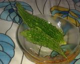 A picture of step 1 of Karele ki chutney.