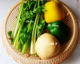 Hình bước làm 1 của món Nước ép LÊ mix với cần tây & ớt chuông