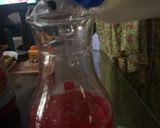 A picture of step 2 of Roohafza with lemon.